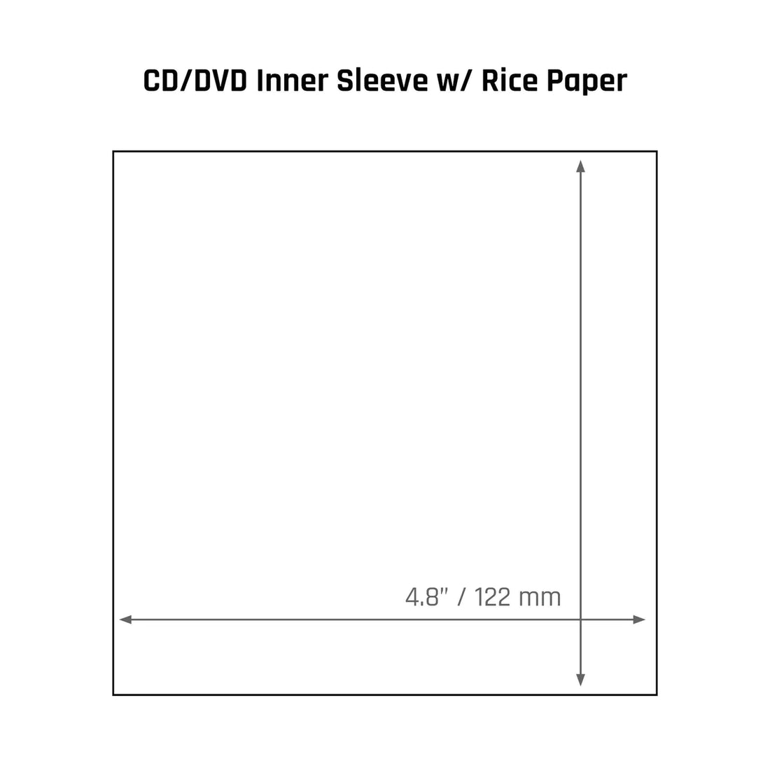 CD/DVD Rice Paper Inner Sleeves